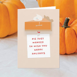 Pumpkin Paj Helgdag Kort