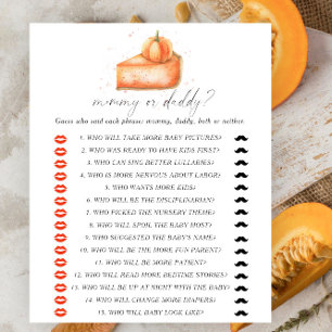 Pumpkin paj - mamma eller babyduschspel