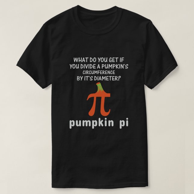 Pumpkin Paj Math Funny Halloween Pi Day Costume T Shirt (Design framsida)