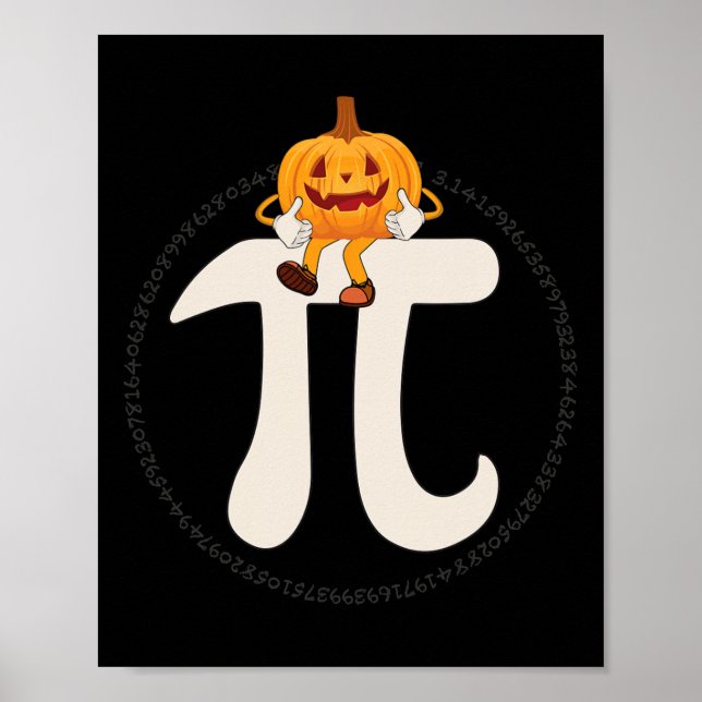 Pumpkin Paj Math Funny Halloween Poster (Framsidan)