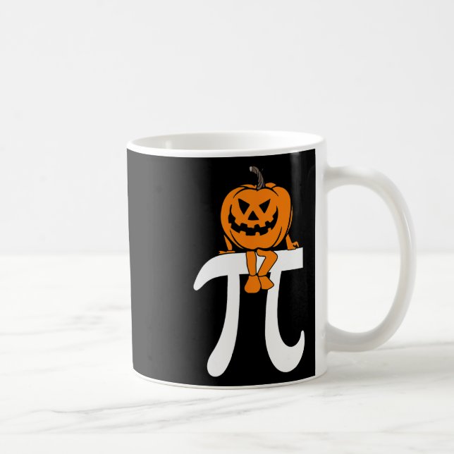Pumpkin Paj Math Funny Halloween Thanksgiving Pi D Kaffemugg (Höger)