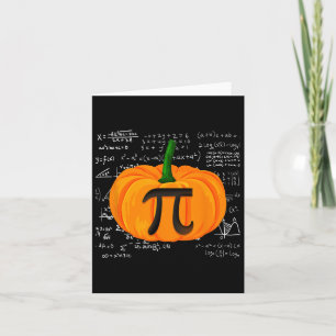 Pumpkin Paj Math Funny Halloween Thanksgiving Pi D Kort