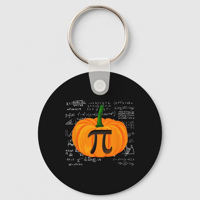 Pumpkin Paj Math Funny Halloween Thanksgiving Pi D Nyckelring (Framsida)