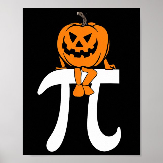 Pumpkin Paj Math Funny Halloween Thanksgiving Pi D Poster (Framsidan)