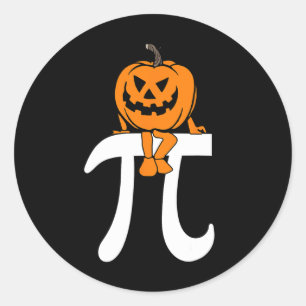 Pumpkin Paj Math Funny Halloween Thanksgiving Pi D Runt Klistermärke