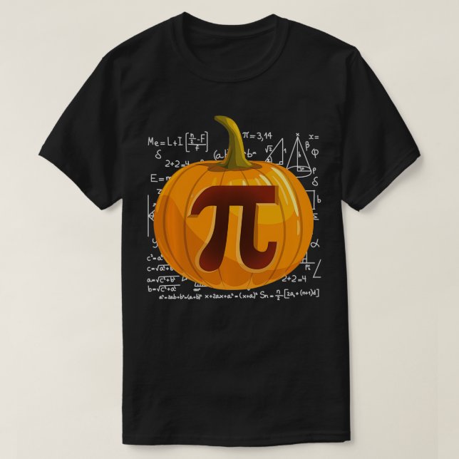 Pumpkin Paj Math Funny Halloween Thanksgiving Pi T Shirt (Design framsida)