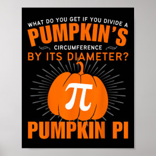 Pumpkin Paj Math Halloween Pi Day Costume Manar Wo Poster