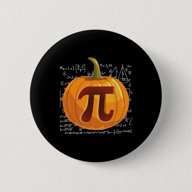 Pumpkin Paj Math Roligt Halloween Thanksgiving Pi  Knapp (Framsida)