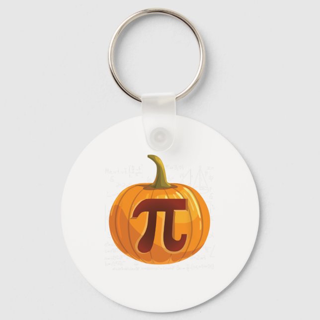 Pumpkin Paj Math Roligt Halloween Thanksgiving Pi  Nyckelring (Framsida)