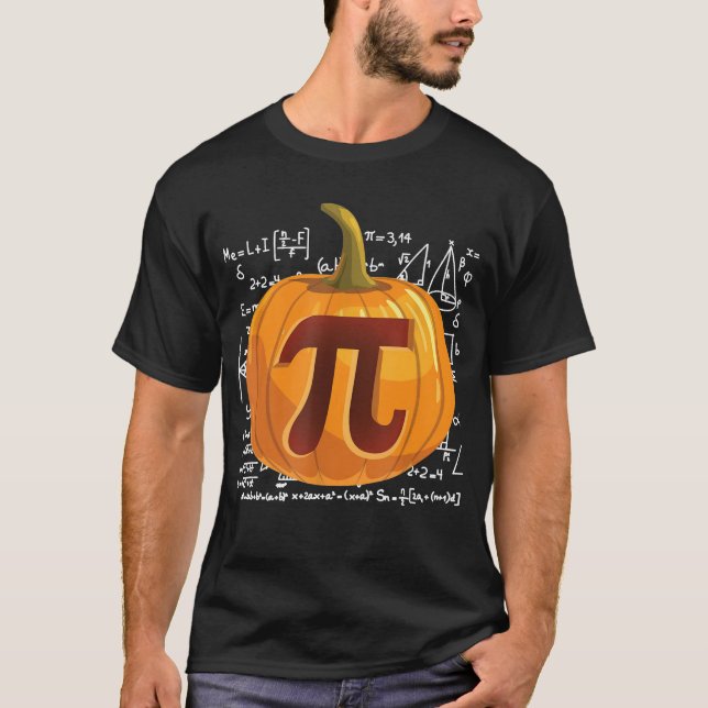 Pumpkin Paj Math Shirt Funny Halloween Thanksgiin T Shirt (Framsida)