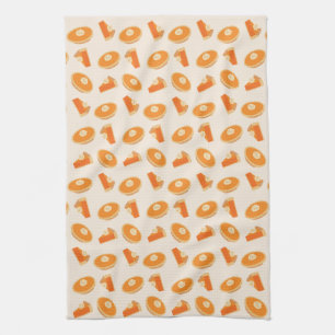 Pumpkin Paj Mönster Kökshandduk