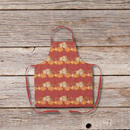 Pumpkin paj och bruna sockerbitar rött