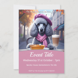 Pumpkin Paj och Pumpkin Latte Pudel Inbjudningar