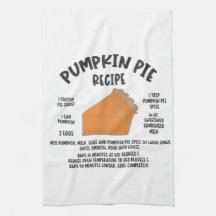 Pumpkin Paj Recipe Kitchen Towel