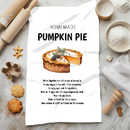 Pumpkin Paj Recipe - Mysigt Fall Gift Kökshandduk