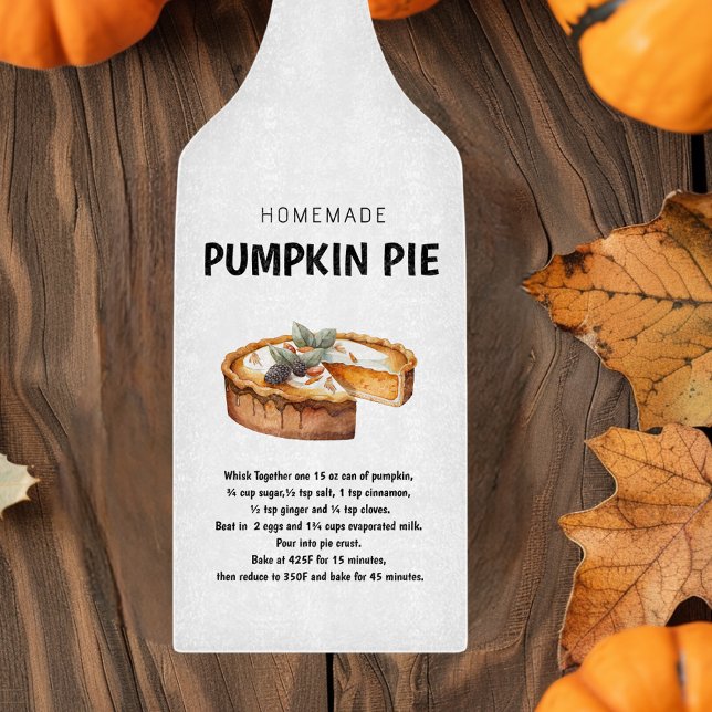 Pumpkin Paj Recipe Thanksgiving Gift (Skapare uppladdad)