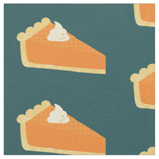 Pumpkin Paj Slice Fabric Mönster Tyg