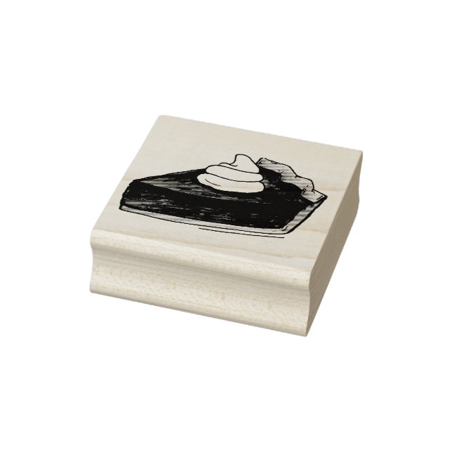 Pumpkin Paj Slice Thanksgiving Dinner Fall Dessert Stämpel (Stämpel)