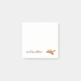 Pumpkin paj, små personliger, efterhandsanteckning post-it block