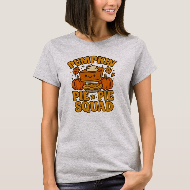 Pumpkin Paj Squad Thanksgiving T Shirt (Framsida)