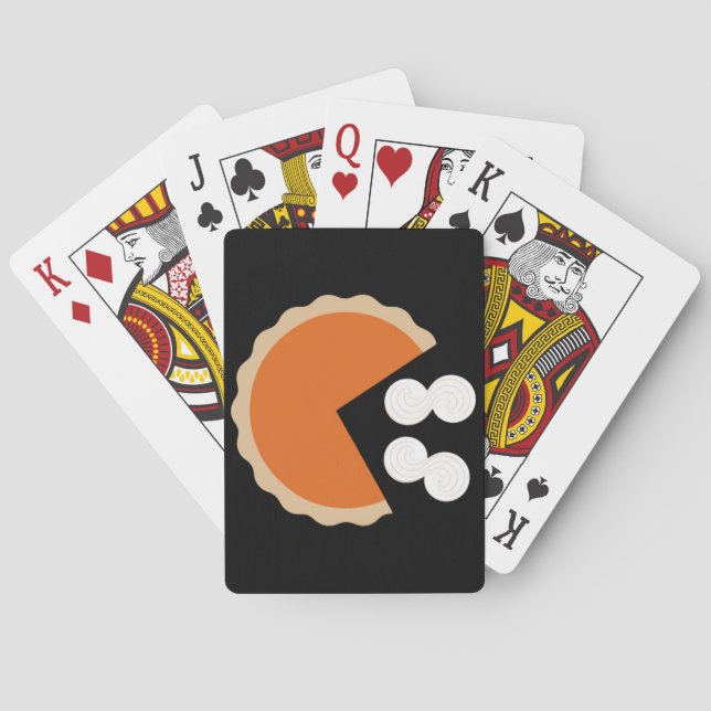 Pumpkin Paj Thanksgiving Humor Pumpkin Season Casinokort (Baksidan)