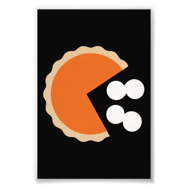 Pumpkin Paj Thanksgiving Humor Pumpkin Season Fototryck (Framsidan)