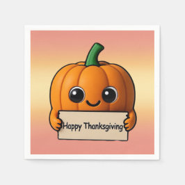 Pumpkin Pal Thankgiving Napkin Pappersservett