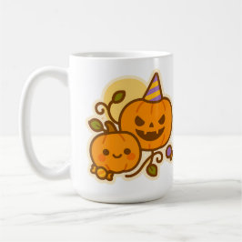 Pumpkin Pals - Kawaii Halloween Kaffemugg