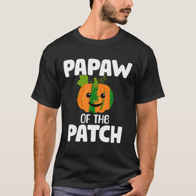 Pumpkin Papaw of the Patch Funny Family Matching H T Shirt (Framsida)