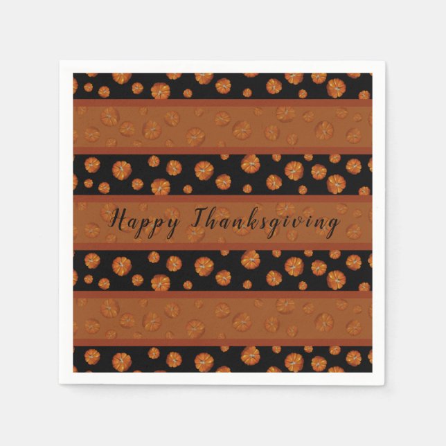 Pumpkin Papper Napkins Pappersservett (Framsidan)
