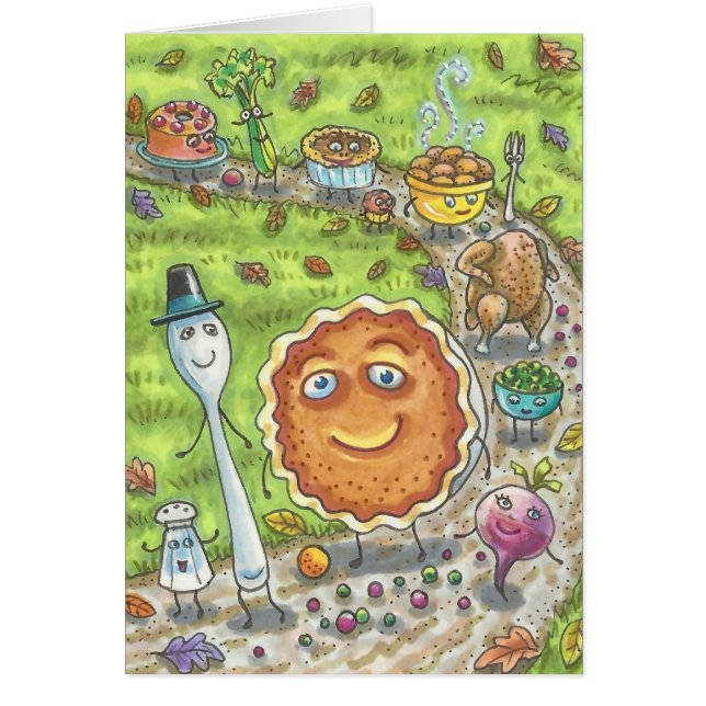 PUMPKIN PARAD THANKSGIVING PAJ GREETARD B OBS KORT (Framsidan)