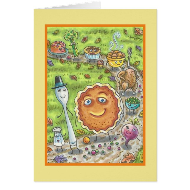 PUMPKIN PARAD THANKSGIVING PAJ GREETARD B OBS KORT (Framsidan)