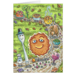 PUMPKIN PARAD THANKSGIVING PAJ GREETARD B OBS KORT