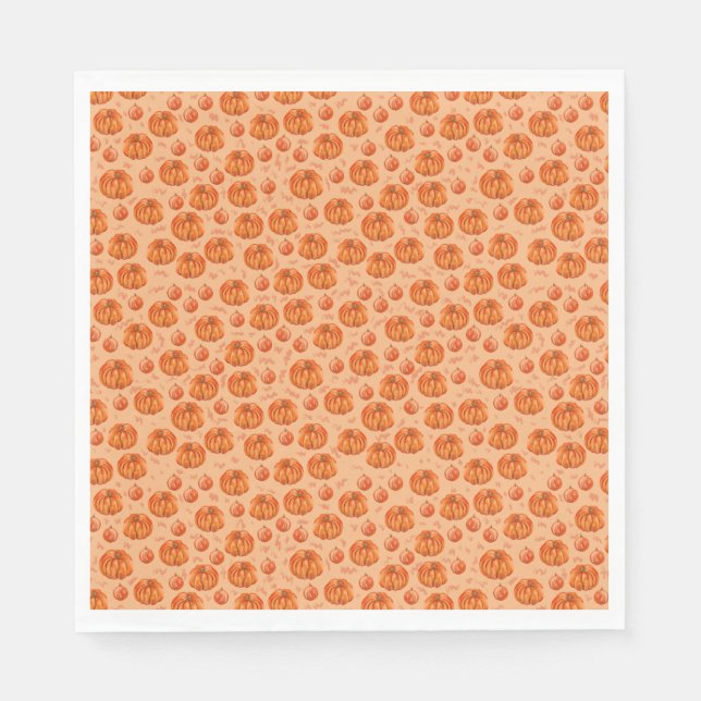 Pumpkin party napkins pappersservett (Framsidan)
