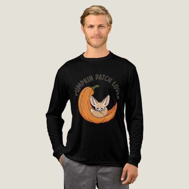 Pumpkin Patch Älskare - Cute Fox - Höstdesign T Shirt (Hel framsida)