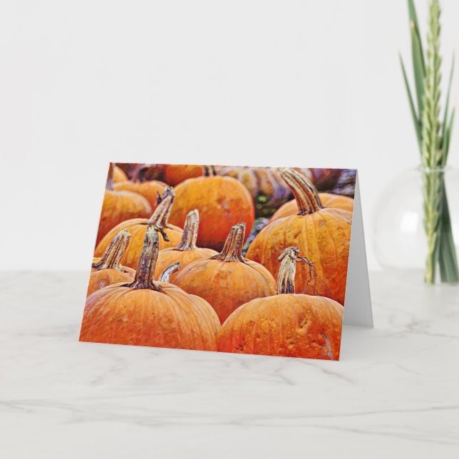 Pumpkin Patch Art Note Card Kort (Framsida)
