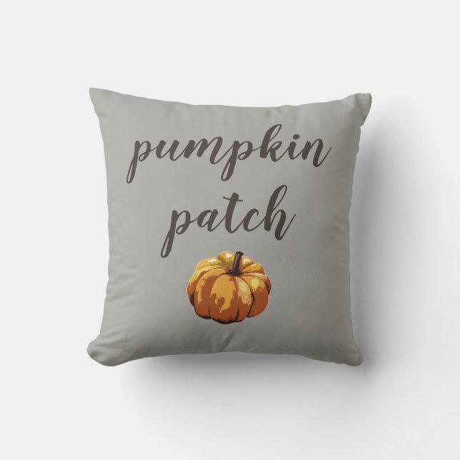 Pumpkin Patch Autumn Halloween Dekorativ kudde (Framsida)