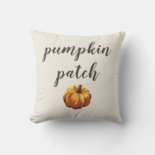 Pumpkin Patch Autumn Halloween Dekorativ kudde (Framsida)