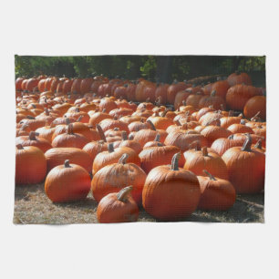 Pumpkin Patch Autumn Harvest Photography Kökshandduk