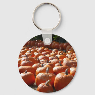 Pumpkin Patch Autumn Harvest Photography Nyckelring