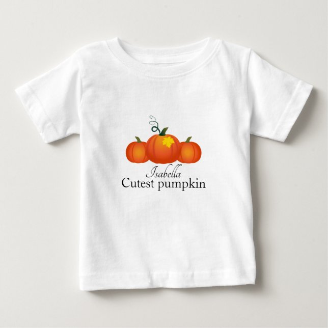 Pumpkin Patch Baby T Shirt (Framsida)