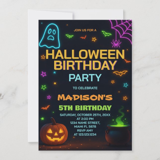 Pumpkin Patch Barns födelsedag-inbjudan Inbjudningar (Framsida)