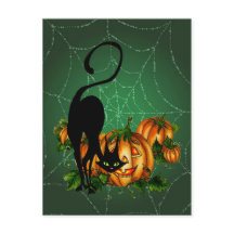 PUMPKIN PATCH, BLACK CAT & WEBBEN by SHARON SHARPE