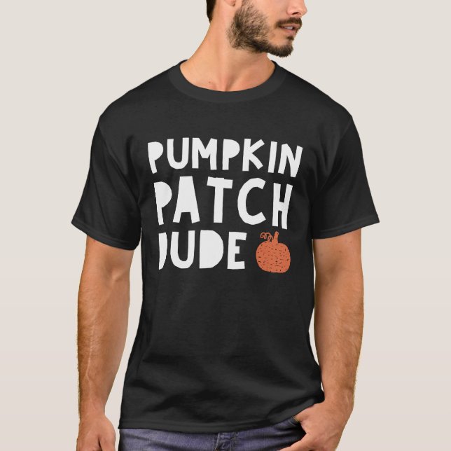 Pumpkin Patch Boy Kid Distress Pumpki T Shirt (Framsida)