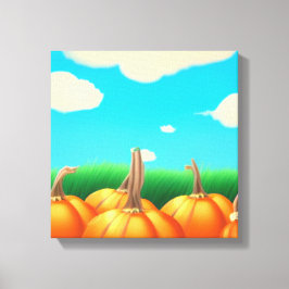 Pumpkin Patch Canvastryck