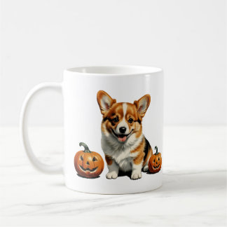 Pumpkin Patch Corgi Kaffemugg