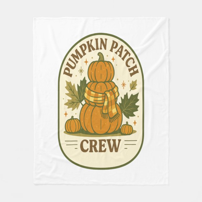 Pumpkin Patch Crew Fleecefilt (Framsidan)