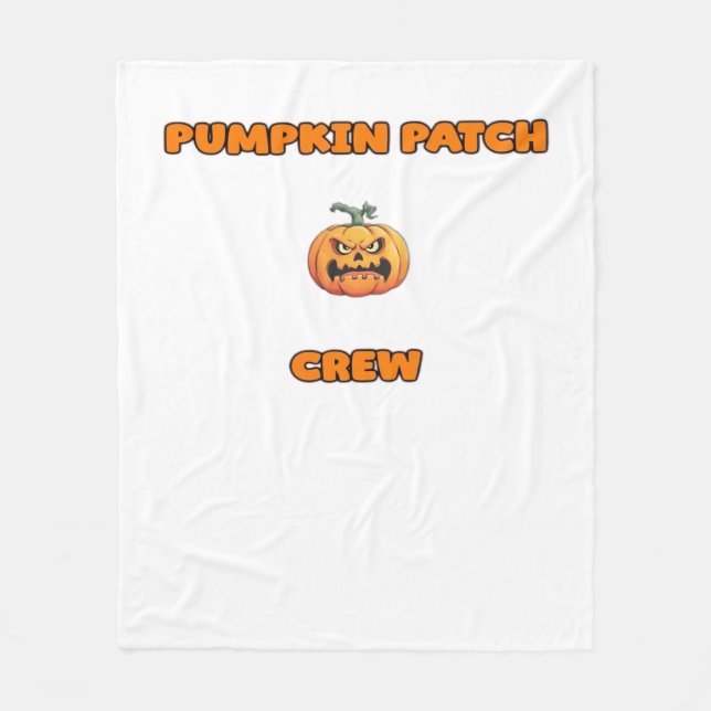 Pumpkin Patch Crew Matching Fall Outfits Classic T Fleecefilt (Framsidan)
