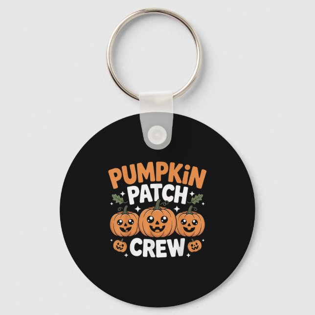 Pumpkin Patch Crew Matching Family Fall Autumn  Nyckelring (Framsida)