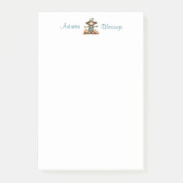 Pumpkin Patch Fågelskrämma 4x6 Post-it Notes Block